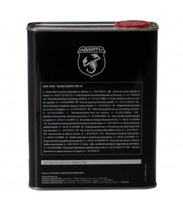 LATTA 2 LITRI SELENIA 10W50 ABARTH - SELENIA - 13133701