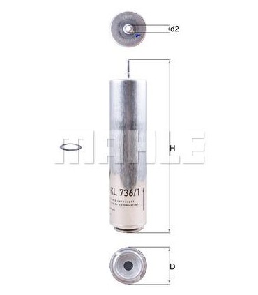 FILTRO CARBURANTE MAHLE ORIGINAL