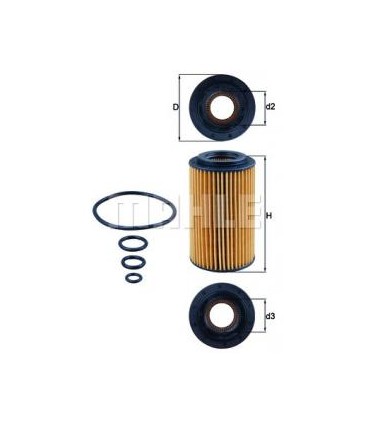 MAHLE ORIGINAL Filtro olio  Cartuccia filtro Numero articolo: OX 153/7D