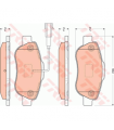 KIT PASTIGLIE FRENO, FRENO A DISCO CON CONTATTO SEGNALAZIONE USURA, CON BULLONI PINZA FRENO, CON ACCESSORI (TRW COTEC GDB1746)