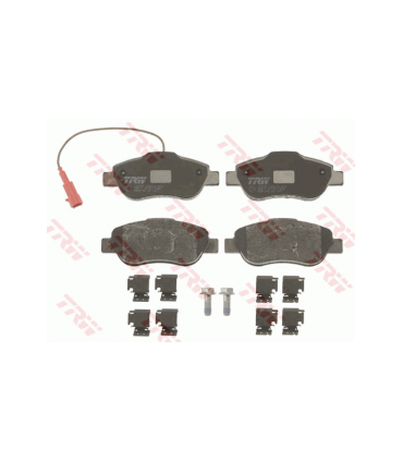 KIT PASTIGLIE FRENO, FRENO A DISCO CON CONTATTO SEGNALAZIONE USURA, CON BULLONI PINZA FRENO, CON ACCESSORI (TRW COTEC GDB1746)