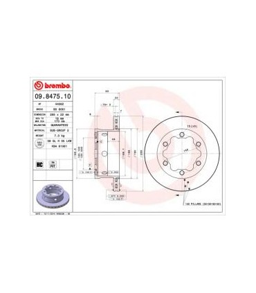 DISCHI FRENO BREMBO---09.8475.10