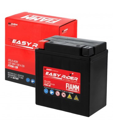 BATTERIA FIAMM 9 AMPERE (10h) AGM PER MOTO FTX9A-12B
