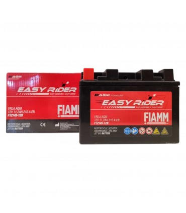 BATTERIA FIAMM 11,2 AMPERE (10h) AGM PER MOTO FTZ14S-12B