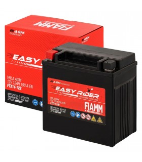 BATTERIA FIAMM 12 AMPERE (10h) AGM PER MOTO FTX14-12B