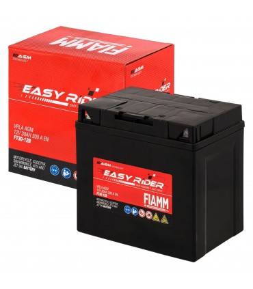 BATTERIA FIAMM 30AMPERE (10h) AGM PER MOTO FT30-12B