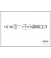 CORTECO 19031606 - Flessibile del freno