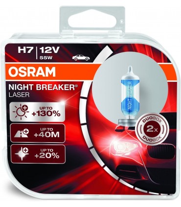 KIT LAMPADE NIGHT BREAKER LASER H4 MARCA OSRAM