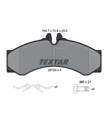 Kit pastiglie freno MERCEDES SPRINTER TEXTAR 2915301