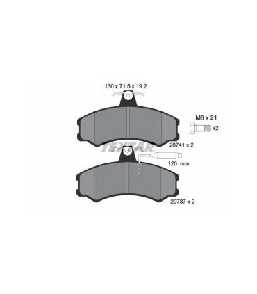 Kit pastiglie freno FIAT DUCATO- TALENTO  TEXTAR 2074101