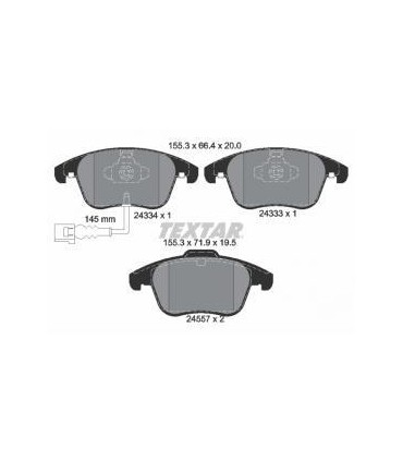 TEXTAR 2433401  Kit pastiglie freno AUDI Q3- VW.PASSAT-TIGUAN