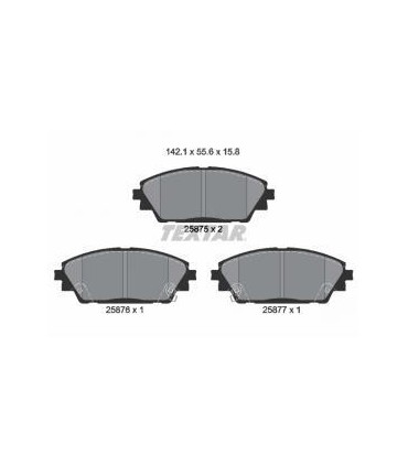 Kit pastiglie freno MAZDA 3 TEXTAR 2587501