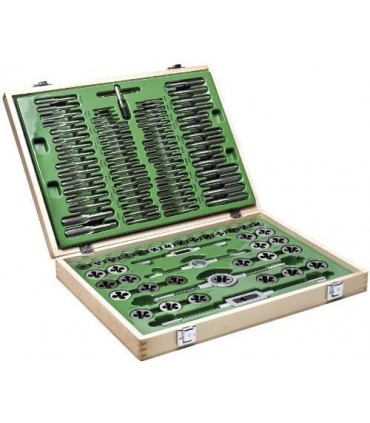 Fasano FG 70/S110 | Set valigetta 110 maschi e filiere in acciaio cromato