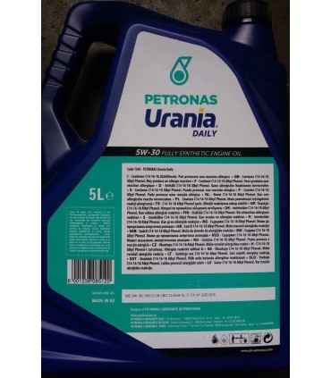 URANIA DAILY 5W30 - OLIO MOTORE 5 LITRI  X DAILY