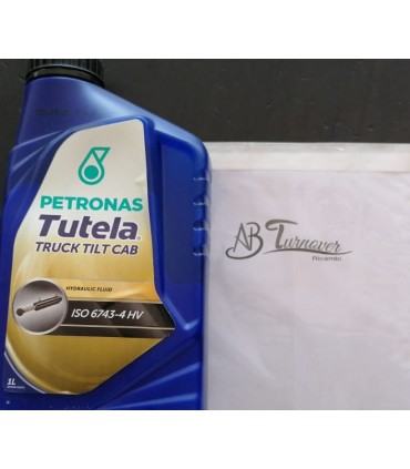 Petronas Olio Idraulico per Veicolo INDUSTRIALI AD Altissimo Indice di VISCOSITA’ - TUTELA Truck Tilt Cab Latta da LT. 1