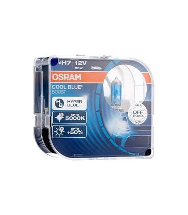 Osram 62210CBB-HCB Cool Blue BOOST - H7 - New Model - OFF ROAD +50% Luminosità Lampada Alogena per Proiettori, Duobox 80W