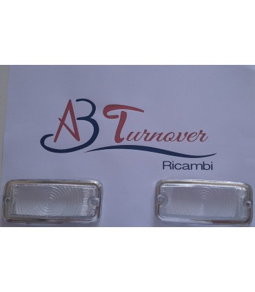 COPPIA PLASTICA FRECCIA FANALINO BIANCA LANCIA FULVIA
