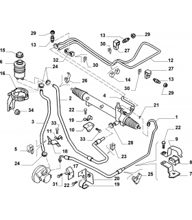 Supporto pompa sterzo 1474639080 per Jumpy C8 Ulysse Scudo Zeta Phedra Expert