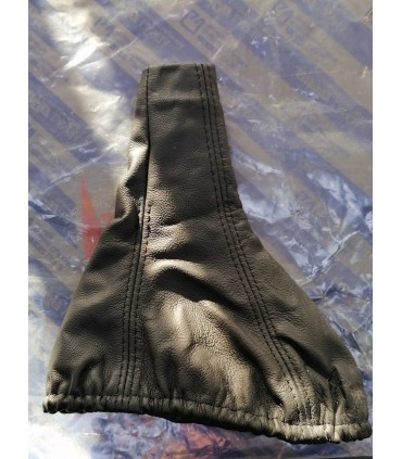 FIAT PUNTO SPORTING DAL 1999 CUFFIA LEVA ASTA CAMBIO PELLE NERA NUOVA ORIGINALE 735269923