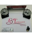 924642 COPPIA TROMBE CLACSON FIAMM AM80S 12V AUTO MOTO CAMION + RELE' + STAFFE