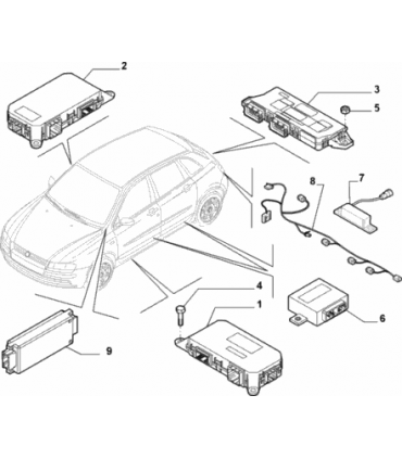 51711374  CENTRALINA ELETTRONICA ALZAVETRI POSTERIORE STILO