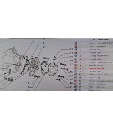 Piastra Cambio Originale Lancia Delta / Prisma Turbo Benzina e  Tubo DS 7540629