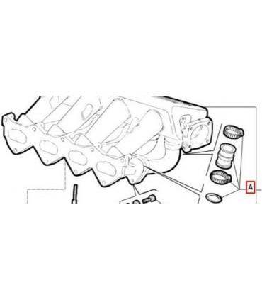 5893105 - Kit revisione condotto aspirazione per Lancia Thema 16V