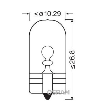 Lampadina auto OSRAM ORIGINAL 5W5 12V 5W
