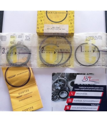 Fasce elastiche pistoni 65 Fiat 850 Sport Coupè Spider 127 Panda x 1 pistone