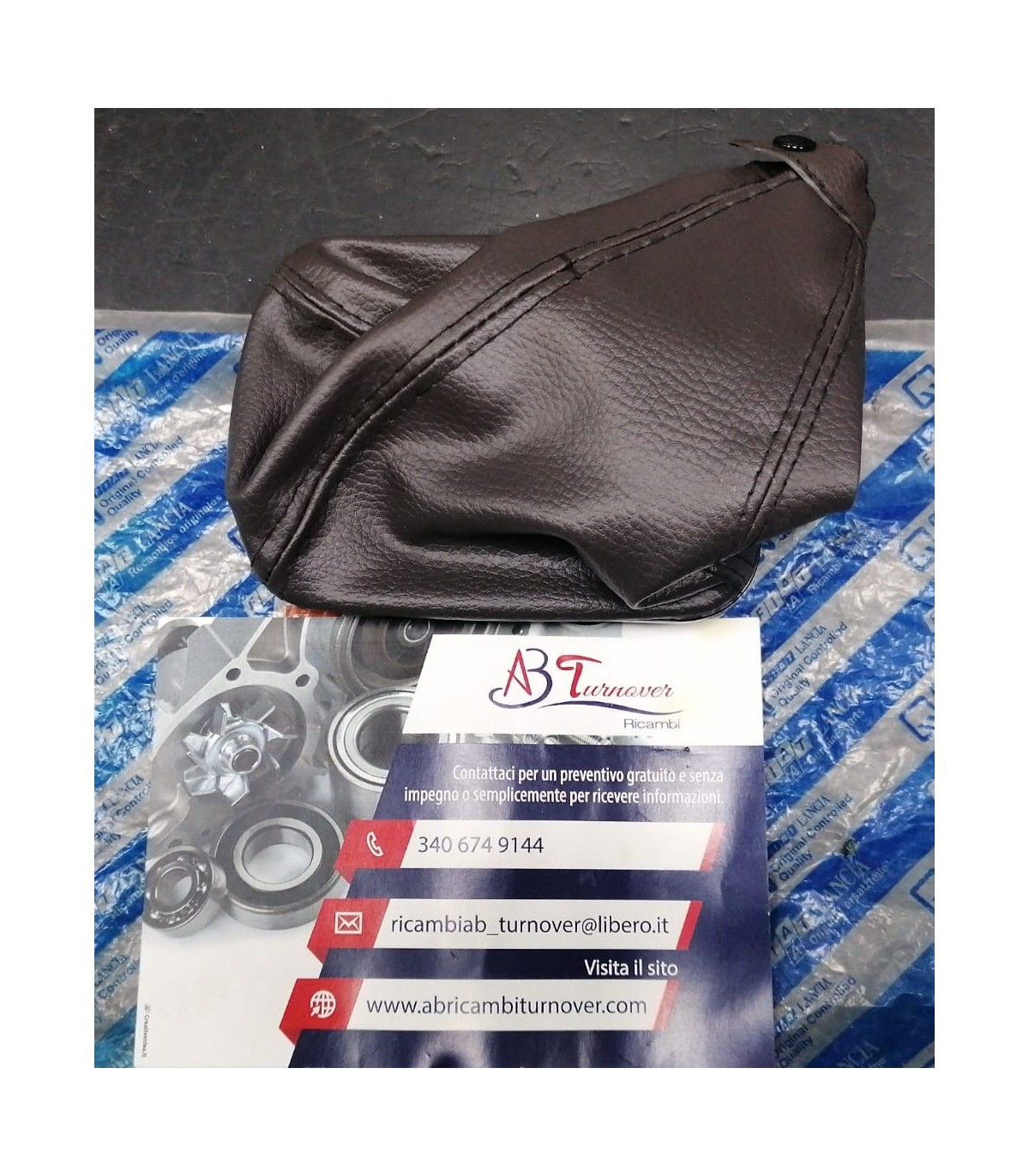 Pomello Del Cambio In Vera Pelle Nero Per Audi A4 (1995-1999) – Cuffia Inclusa - 2