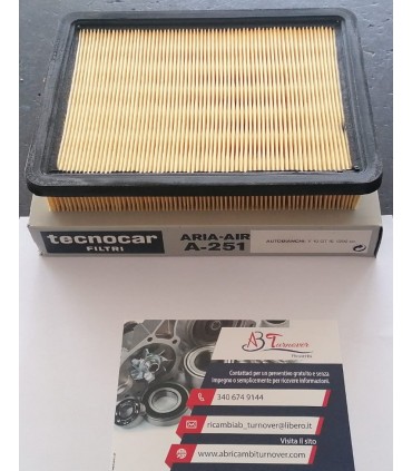 FILTRO ARIA AUTOBIANCHI Y10 GT TECNOCAR A251 EQUIVALENTE 7601289 71736152