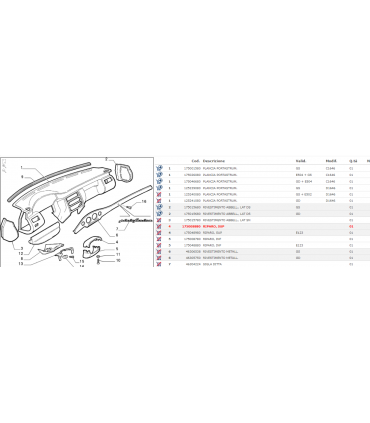 175008880 RIPARO PER FIAT CPUPE' ORIGINALE