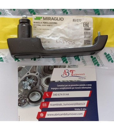 MIRAGLIO 80/277 Maniglia apriporta per FIAT UNO  bilaterale, posteriore, nero