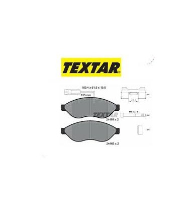 PATTINI Freno con segnalatore usura integrato FIAT DUCATO TEXTAR 2446901