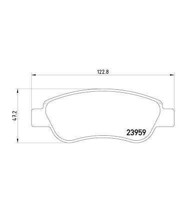 PATTINI FrenO CITROEN C1-PEUGEOT 107-TOYOTA AYGO con accessori Numero articolo: 2395901