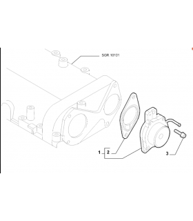 Guarnizione originale Fiat per pompa a vuoto Alfa Romeo, Fiat, Lancia OE 71778655