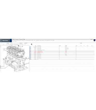 7660966 GUARNIZIONE TESTATA ORIGINALE FIAT