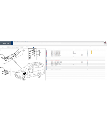 CHIAVE GREGGIA ACCENSIONE ORIGINALE FIAT FIORINO 93-2000 CODICE 50012948 - 716708000