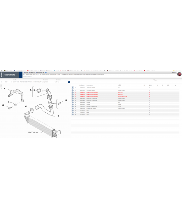 51969460 MANICOTTO ALTAPRESSIONE INTERCOOLER FIAT 500L LIVING 1.6 MJT