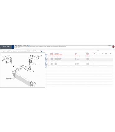 MANICOTTO TUBO ASPIRAZIONE TURBINA 51960153 ORIGINALE FIAT 500X JEEP RENEGADE