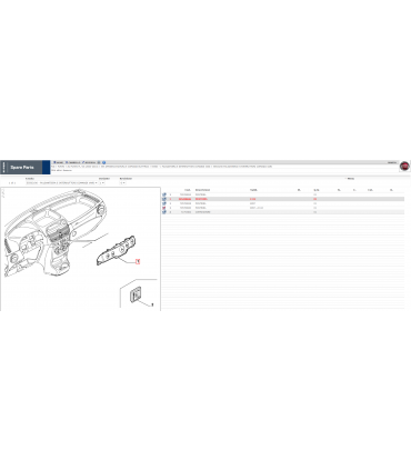 735359836 Mostrina Comandi Fiat Punto dal 2003 al 2010