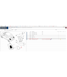 735638269 Rivestimento Coprifanale Posteriore Fiat 500 2015 Sinistro Da Verniciare