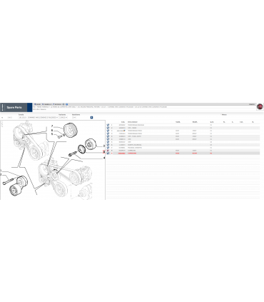 73501925 COPERCHIO PER CUSCINETTO CINGHIA SERVIZI ALFA GT- GTV-BARCHETTA-