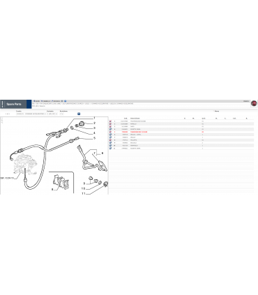 C1210 - CAVO ACCELERATORE ORIGINALE FIAT 7700305 - CINQUECENTO 500 (700CC)