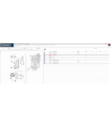 COPERCHIO POMPA ACQUA ALFA ROMEO MITO FIAT 500 PANDA TWIN AIR 55229063