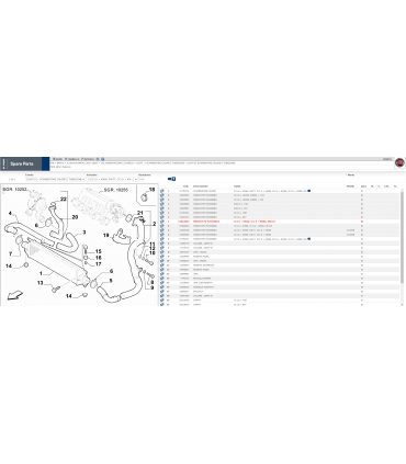 51842859 TUBO MANICOTTO TURBO INTERCOOLER   FIAT BRAVO MK2 1.9JTD