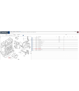 Distanziale raccordo tubo olio lubrificante Fiat Alfa Romeo Lancia originale OEM 55197842