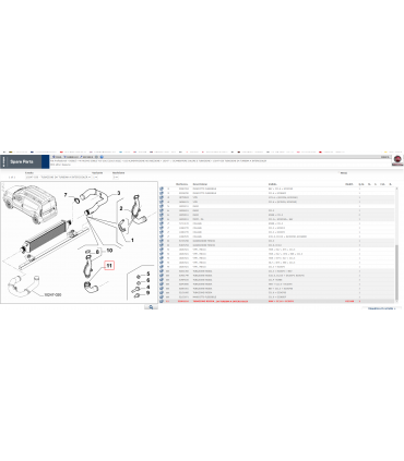 52091116 TUBAZIONE RIGIDA DA TURBINA A INTERCOOLER DOBLO