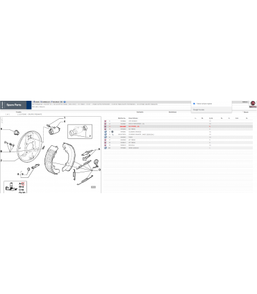 KIT REGISTRO GANASCE DX FIAT DUCATO 90-02 COD. 9945889 NUOVO ORIGINALE