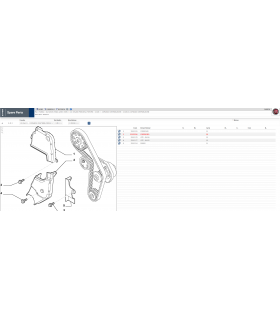 55192316 Coperchio inferiore riparo cinghia distribuzione FIAT Panda / Palio / Strada